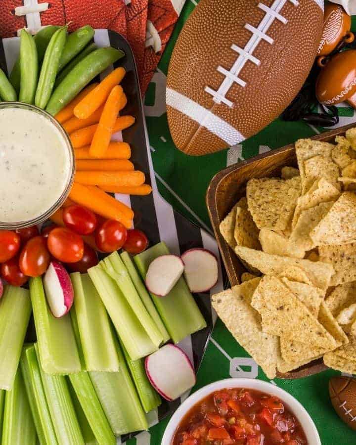 tailgate party foods with football