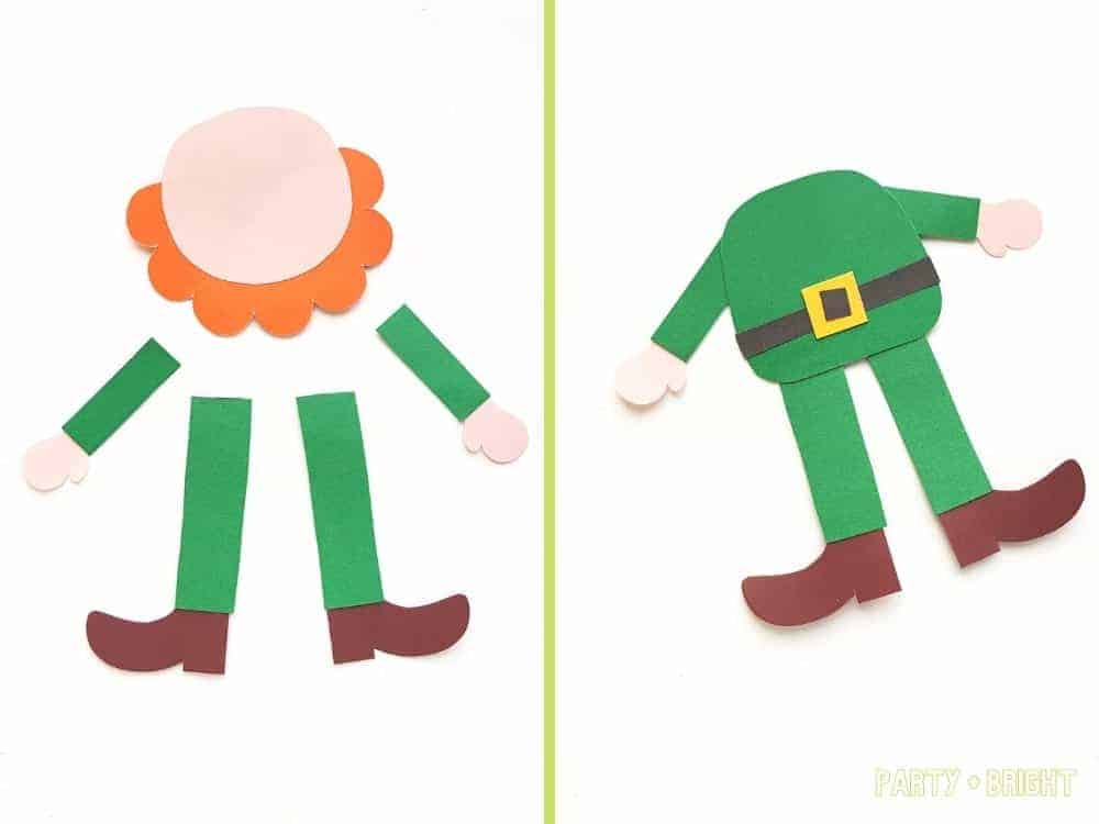 Free Printable Leprechaun Template + Easy St. Patrick's Day Paper Craft