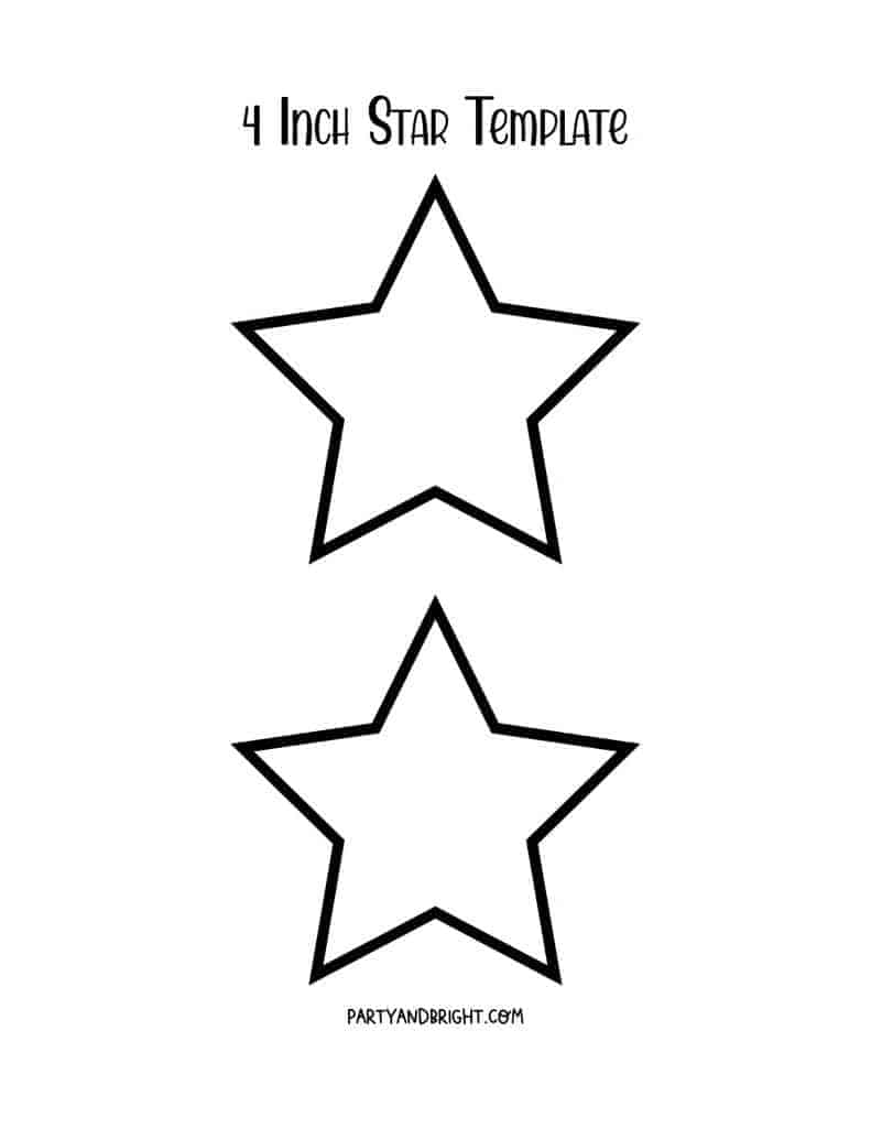 Star Template Printables: Large & Small Star Stencils - The Organized Mom