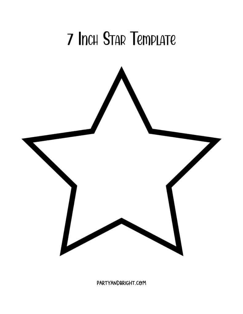 Star Template Printables: Large & Small Star Stencils - The Organized Mom