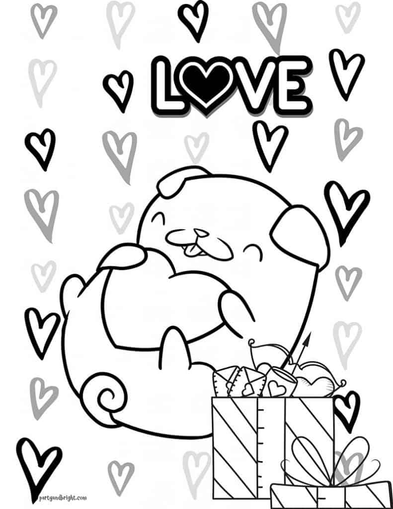 cute coloring pages of love