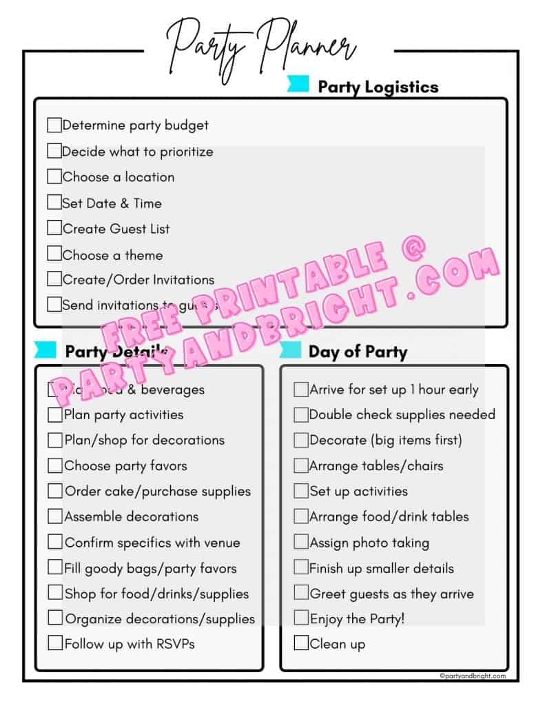 how to plan a perfect party essay