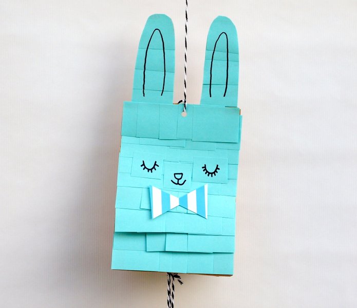 Easter Bunny Paper Bag Pinata