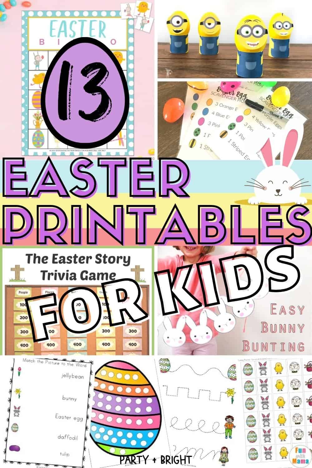 13 FUN Easter Printables for Kids (DIY Holiday Activities)