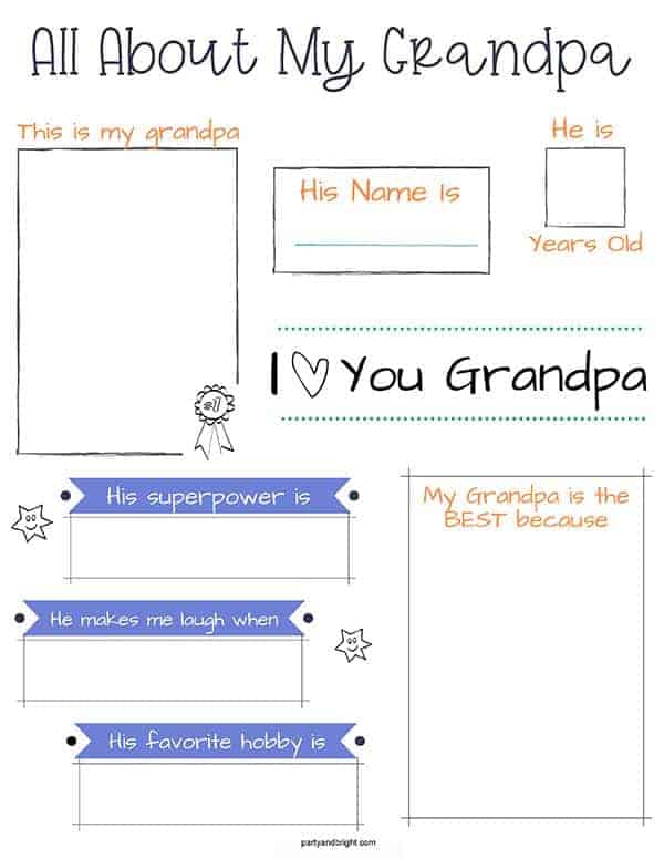 Download All About My Dad Printable Free Father S Day Gift For Dad Grandpa Party Bright