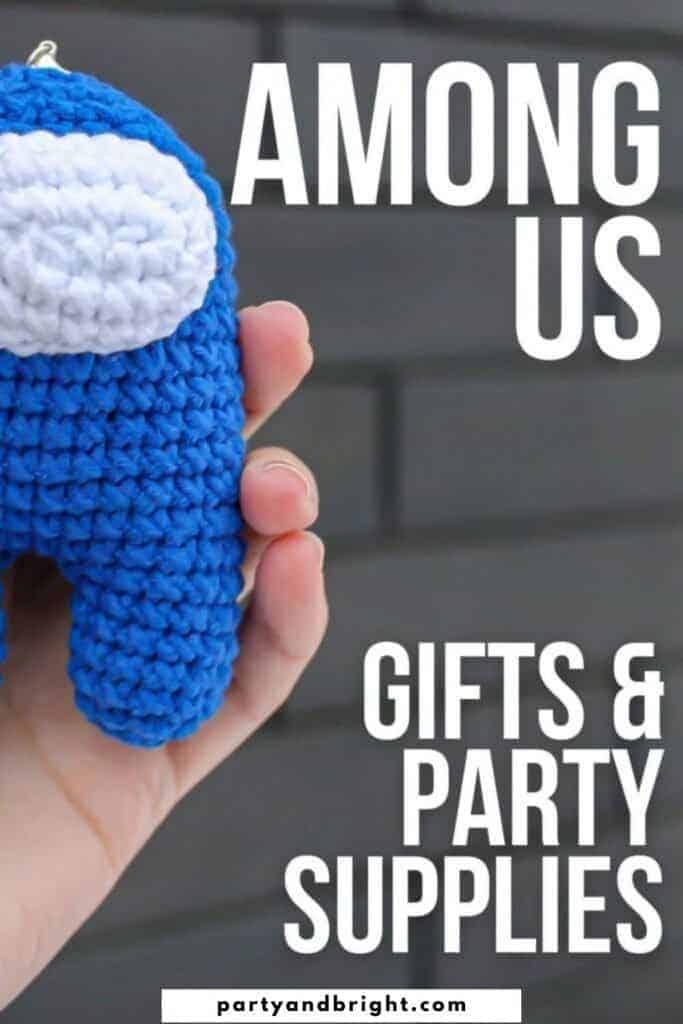 among us gift being held by a hand