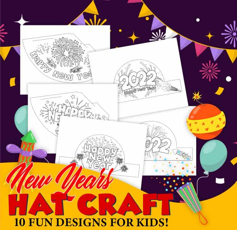 2022 New Year’s Hats DIY—10 Printable Hat Templates!