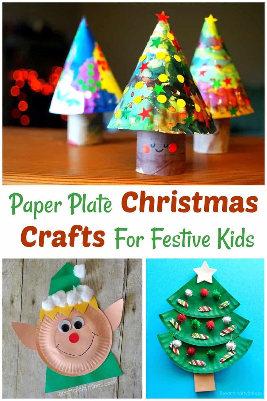 14 Cute Kids Christmas Crafts with Paper Plates – Party + Bright