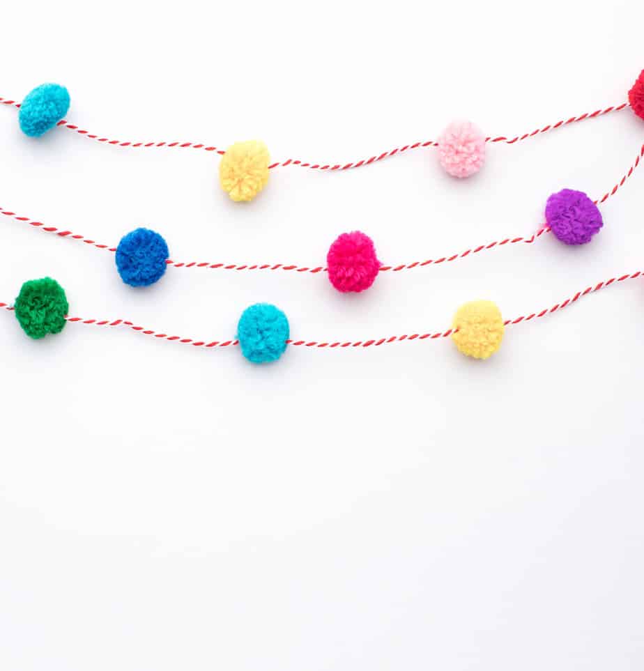 string of colorful party garland