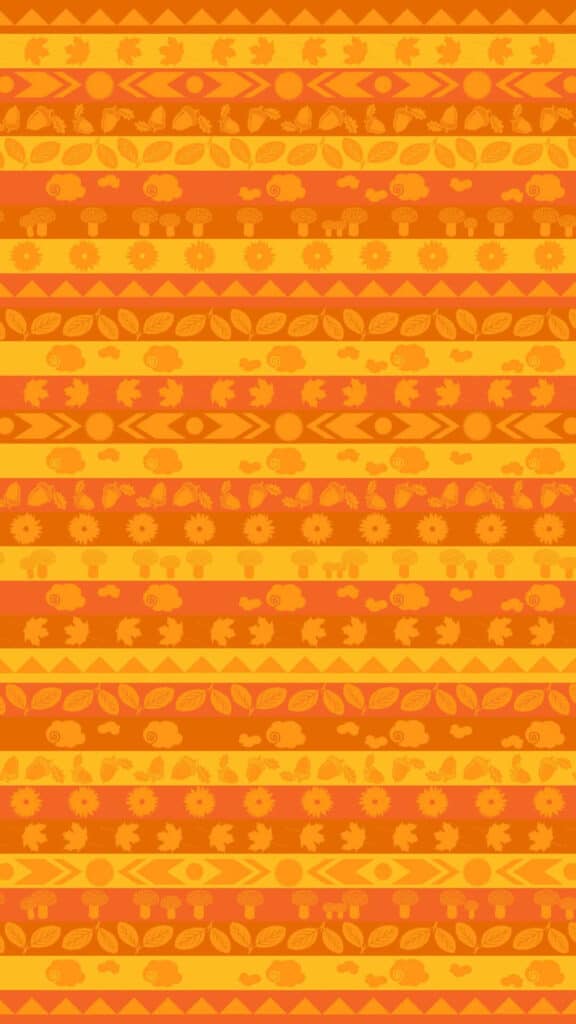 halloween wallpaper background image consisting of artistic orange fall leaves in stripe pattern